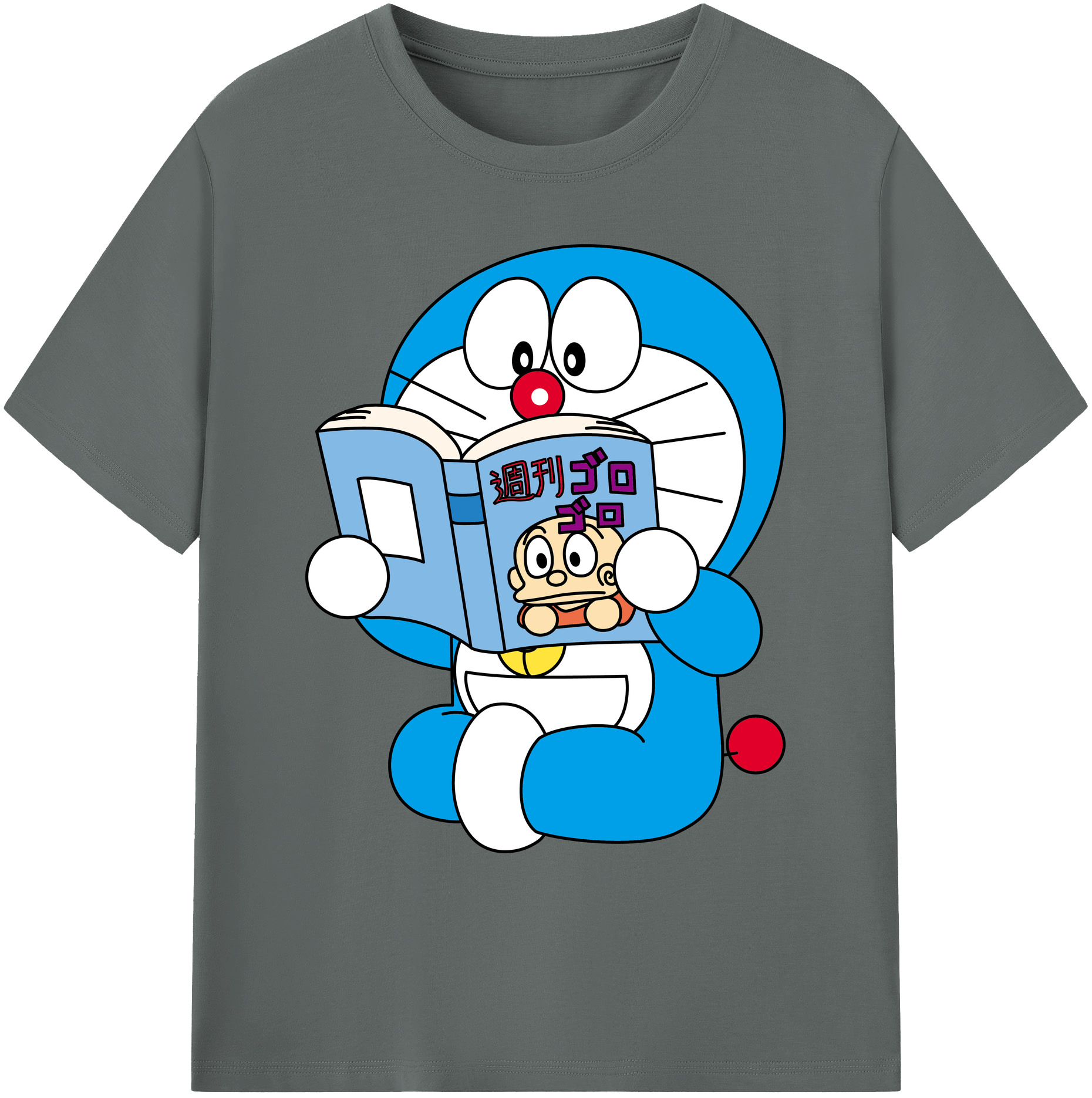 （画像用） ドラえもん Doraemon 綿100％ メンズ半袖Tシャツ｜肌触りやわらか＆通気性